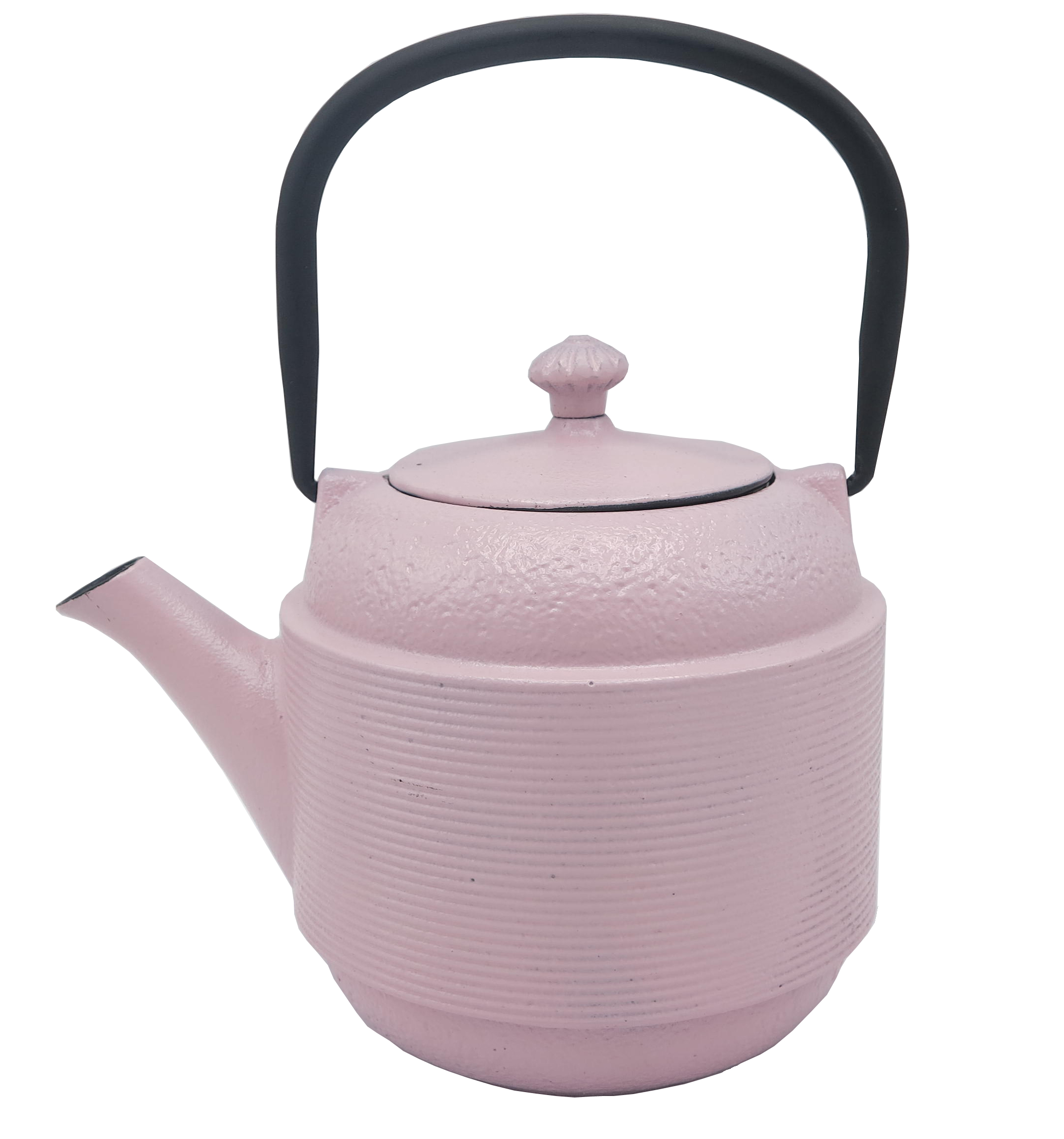 غلاية شاي معدنية 800 مل إبريق شاي مطلي بالمينا من الحديد الزهر