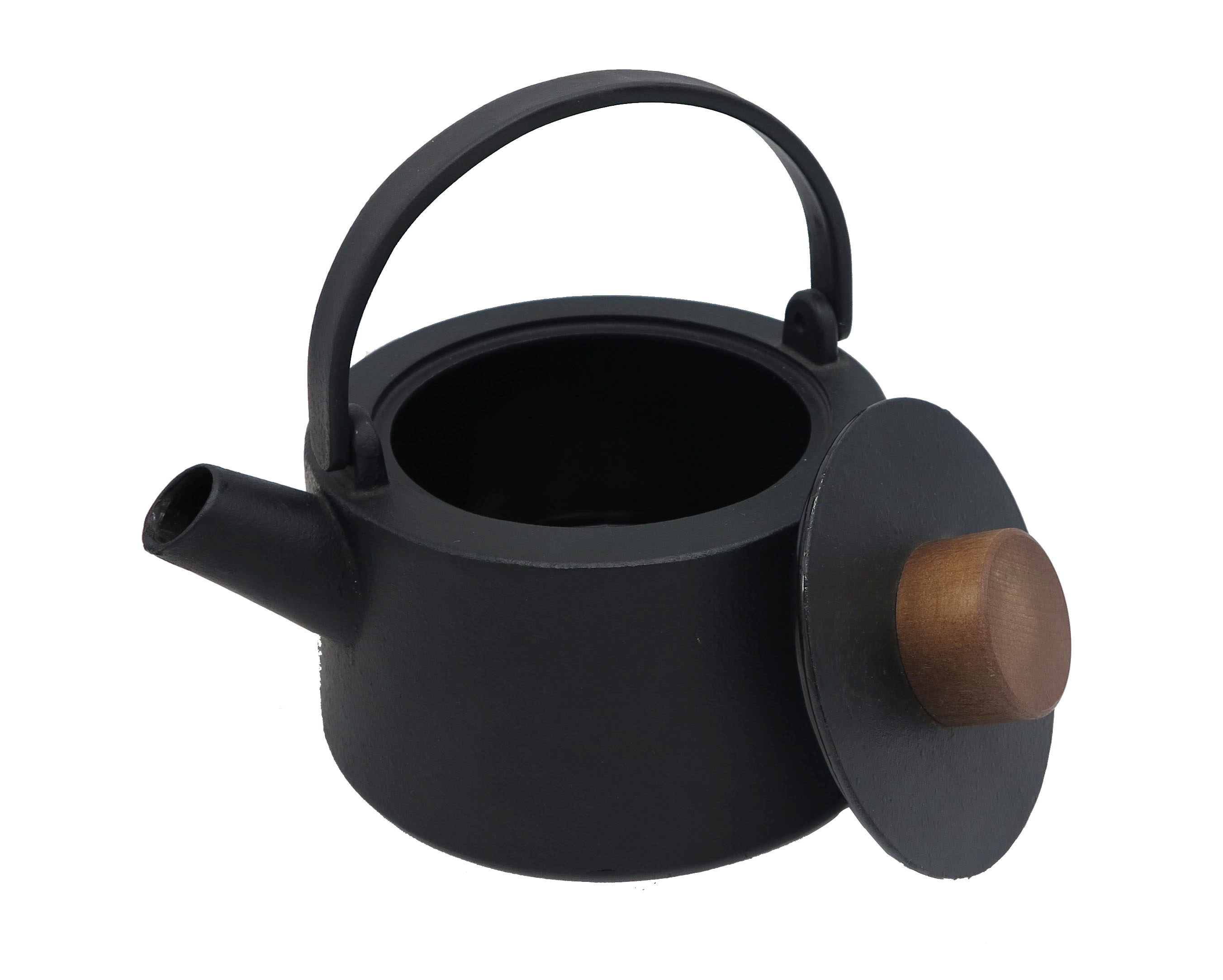 Bullidor de te de ferro colat negre 1100ml tetera d'estil japonès de ferro colat