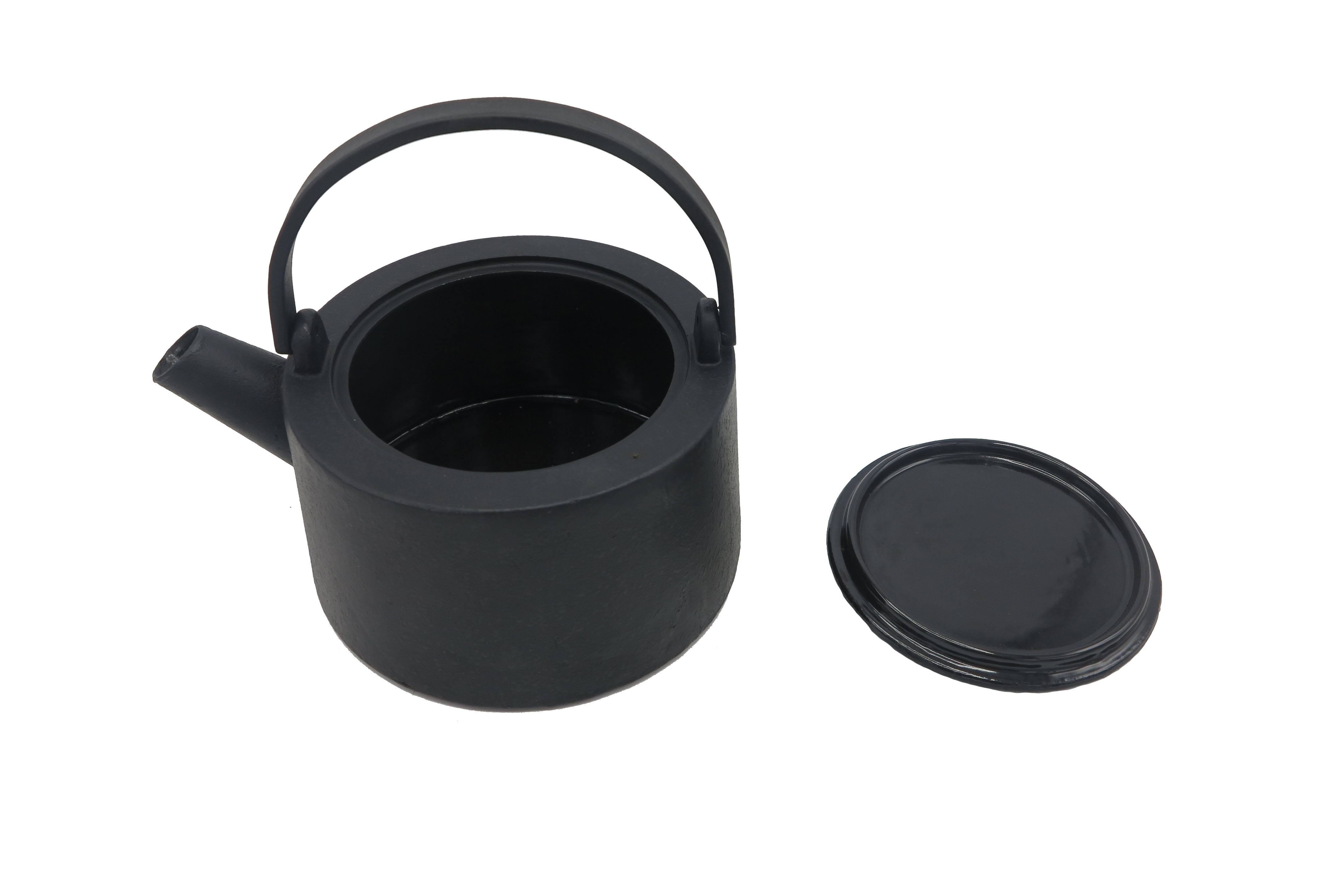 Schwarzer Teekessel aus Gusseisen 1100 ml Teekanne im japanischen Stil aus Gusseisen