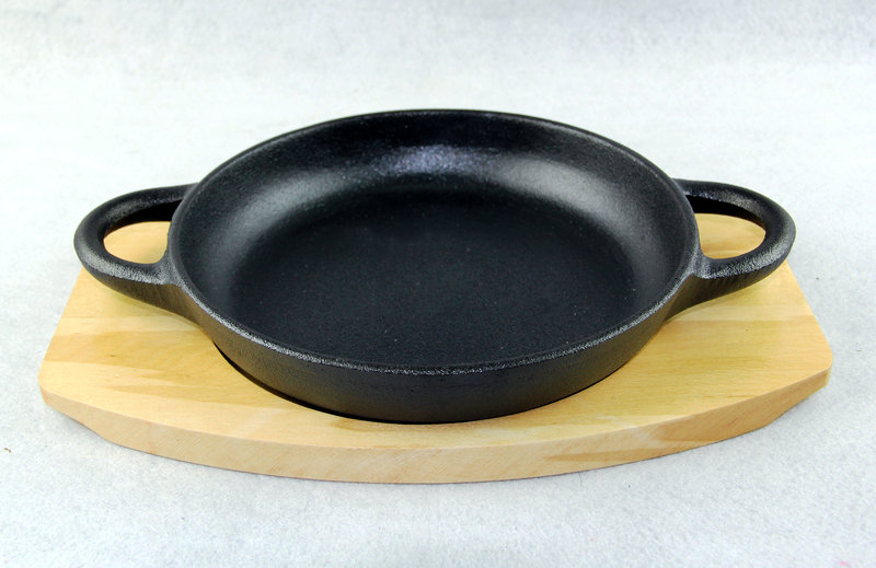 Hot Sale Cast Iron Double side frying plate Non-Stick Frying Pan