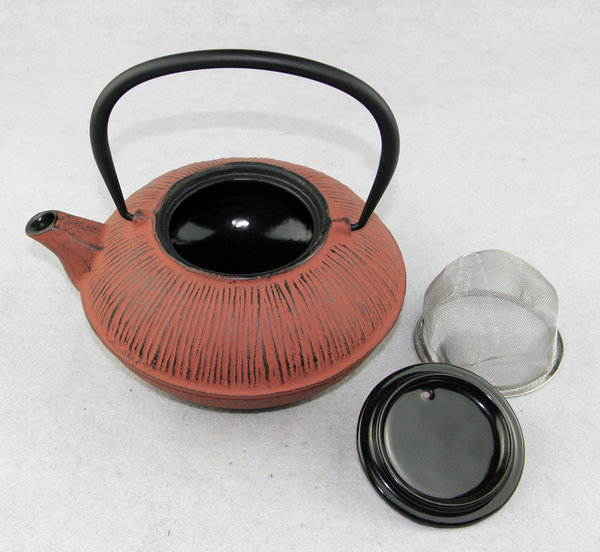 antique cast iron teapot