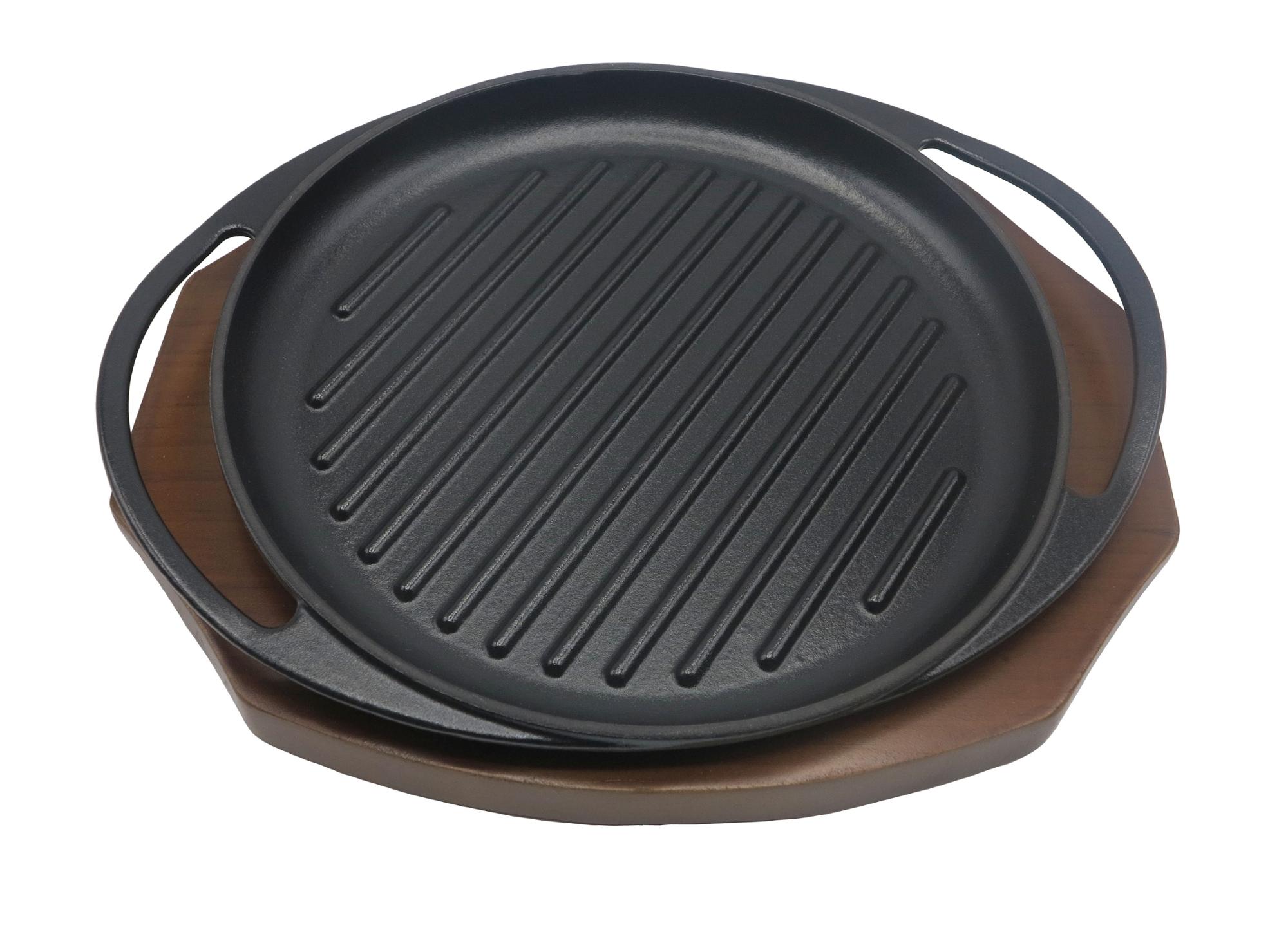 Enameled Cast-Iron Rectangular Grill Pan