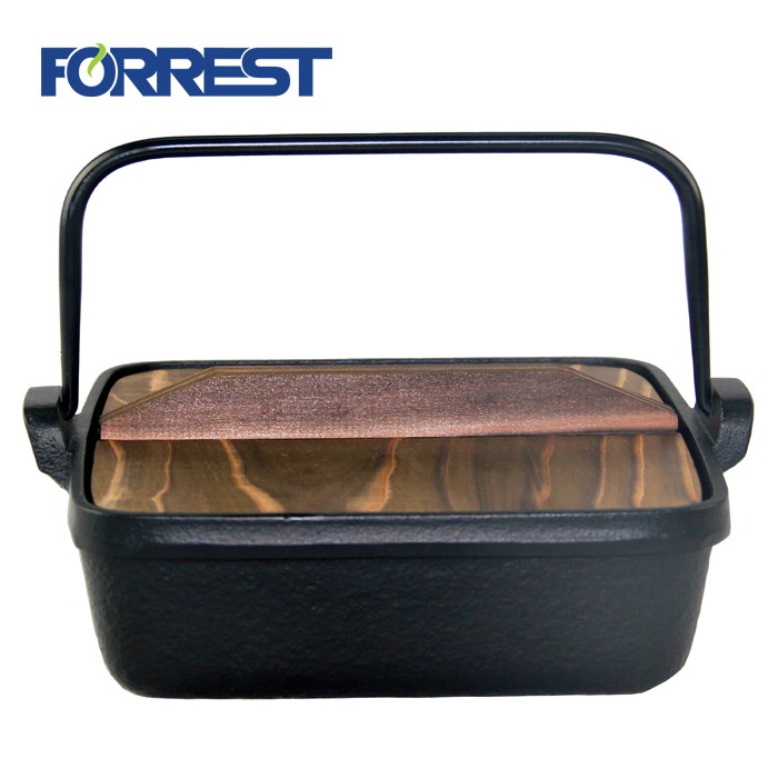 Cast iron dutch oven Preseasoned or matte black enamel or black paint coating cast iron Disa cookware FDA approved