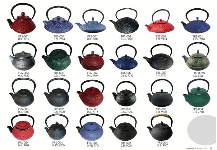 wholesale cast iron teapots Black japanese cast iron teapot